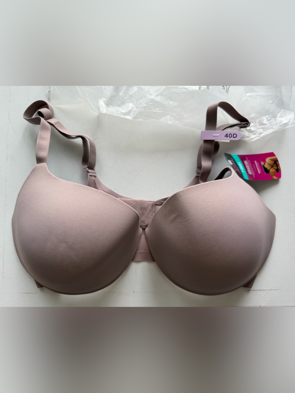 Maidenform Smooth Molded T-Shirt Bra - Mauve Pink (40D)